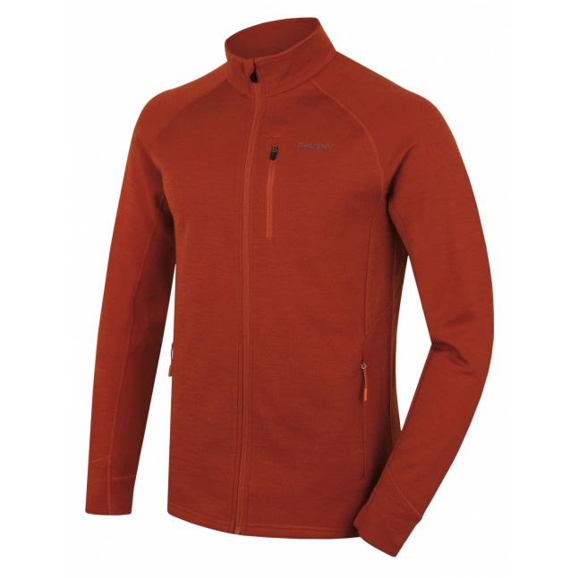 Pánská mikina z merino vlny Husky Alou M brown