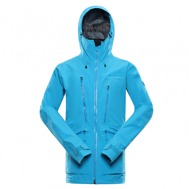 Pánská bunda s membránou ptx ALPINE PRO CORT neon atomic blue