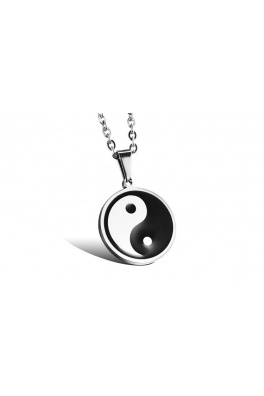 Mužský přívěsek z chirurgické oceli - Ying Yang