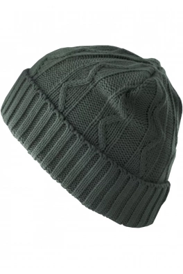 Čepice Beanie Cable Flap - zelená
