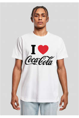 Pánské tričko I Love Coca Cola bílé