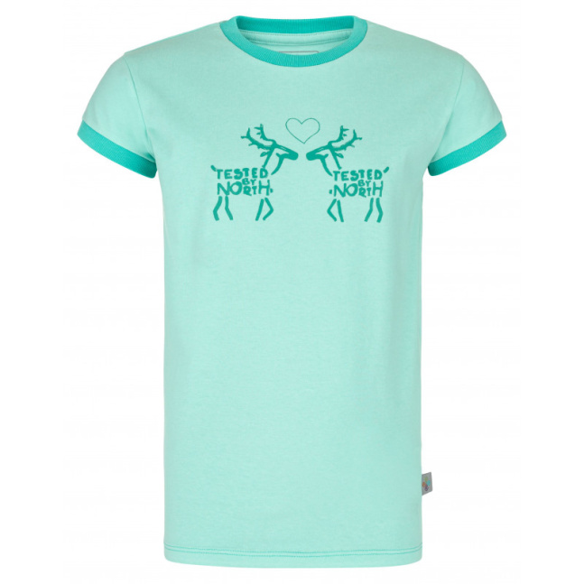 Girl's cotton t-shirt Avio-jg turquoise - Kilpi