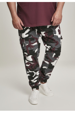 Camo Cargo Jogging Kalhoty 2.0 víno camo