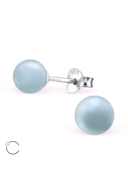 Stříbrné náušnice Swarovski perla